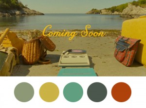 Color palette from Wes Anderson's "Moonrise Kingdom" courtesy of wesandersonpalettes.tumblr.com  