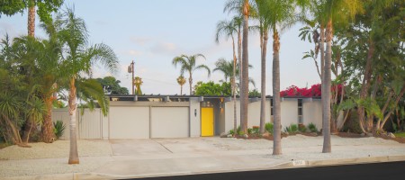 Eichler with Palm Springs style rock pool